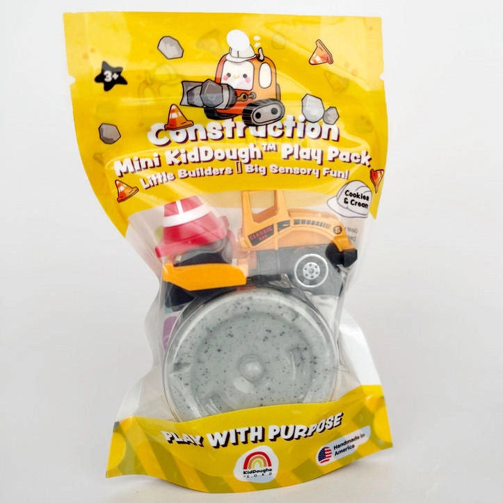 Construction Sensory Mini Play Dough Play Kit