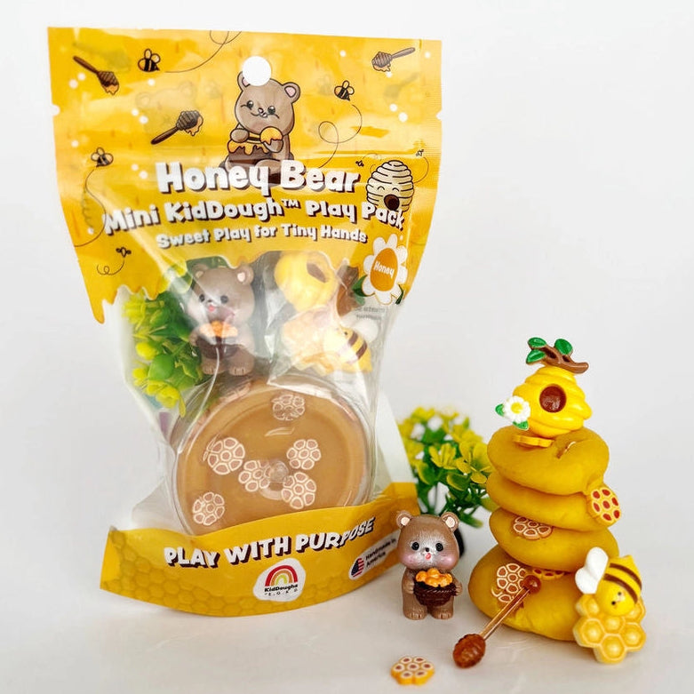 Honey Bear Sensory Mini Play Dough Play Kit