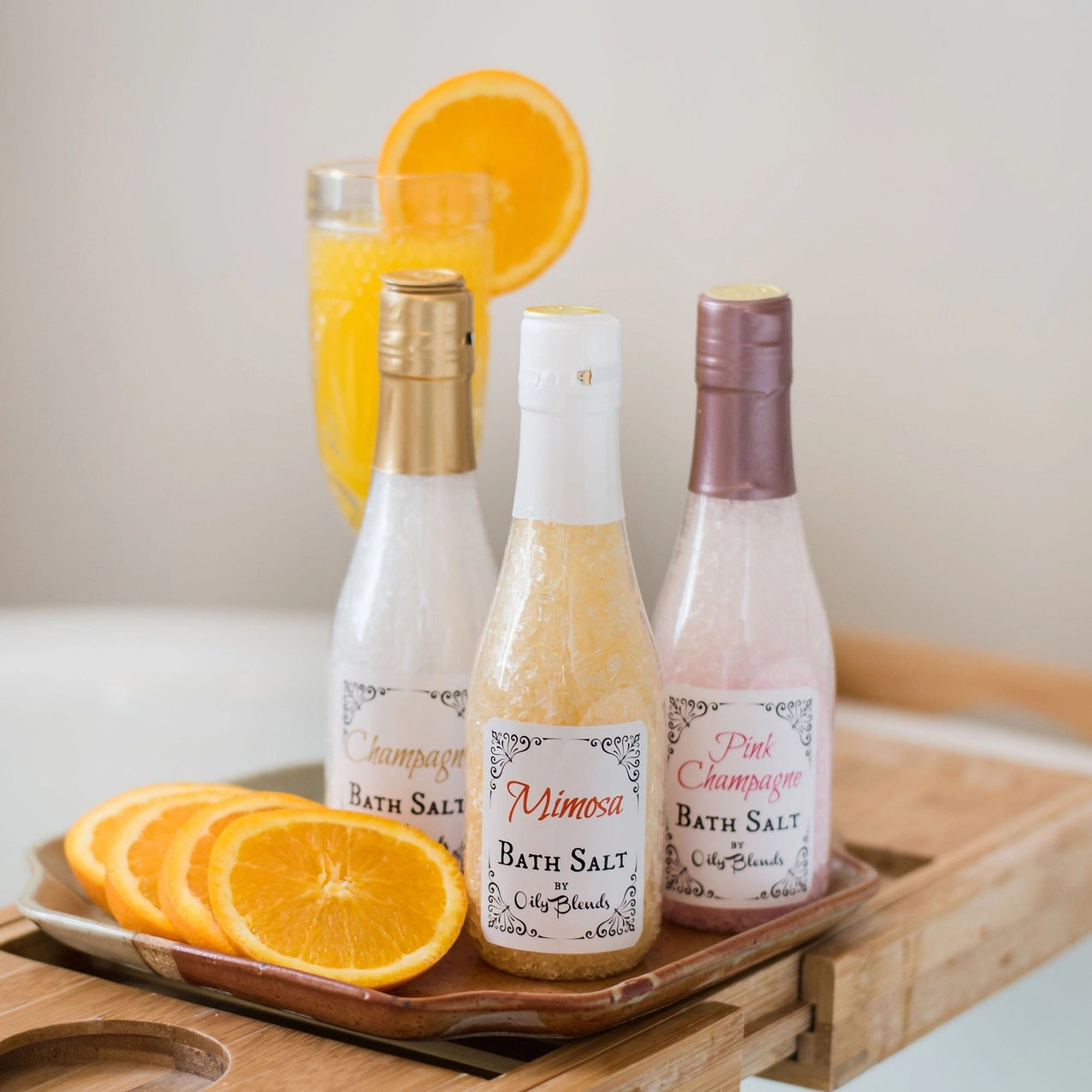 Wine Scented Bath Salts - Pink Champagne