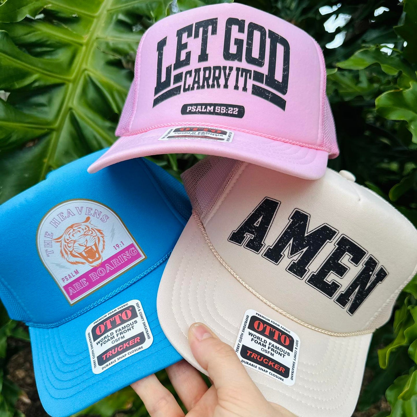 Let God Carry It Faith Foam Trucker Hat