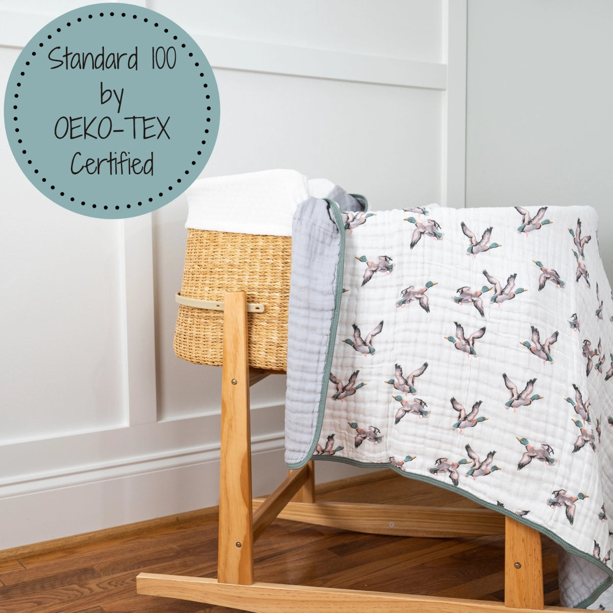Mallard Duck Muslin Quilt
