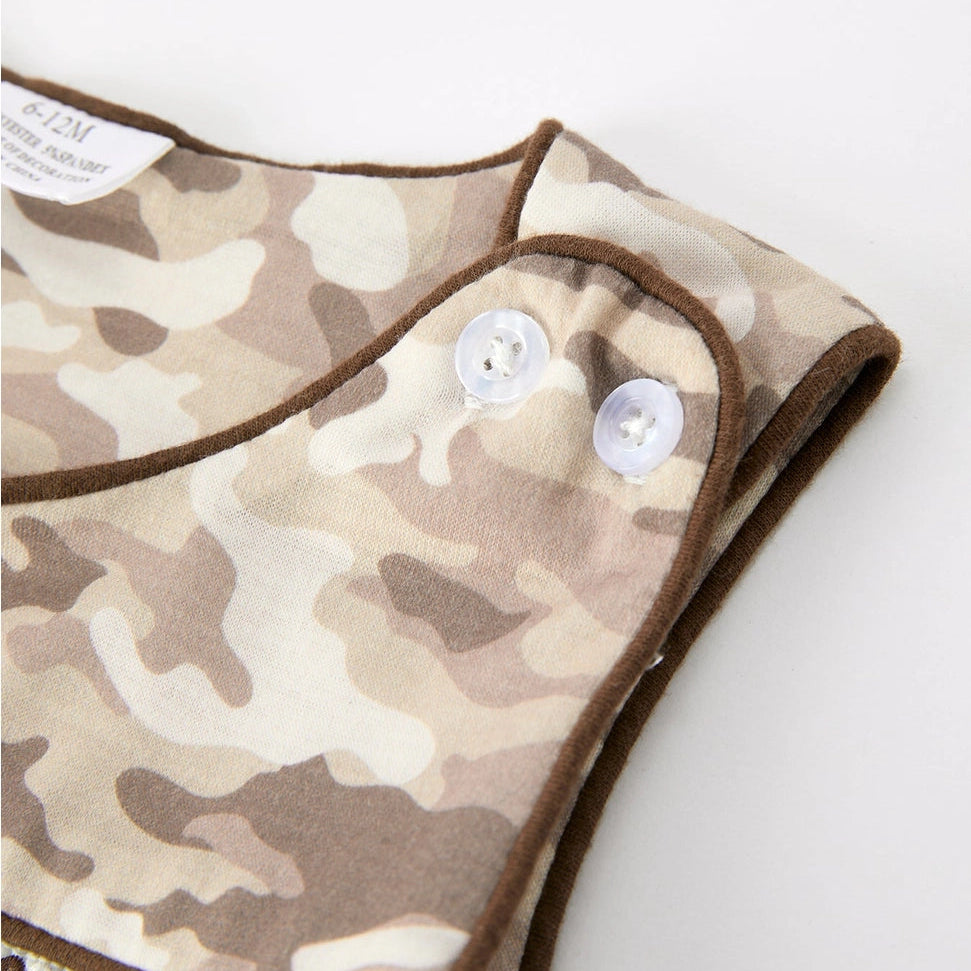 Camo Duck Smocked Romper