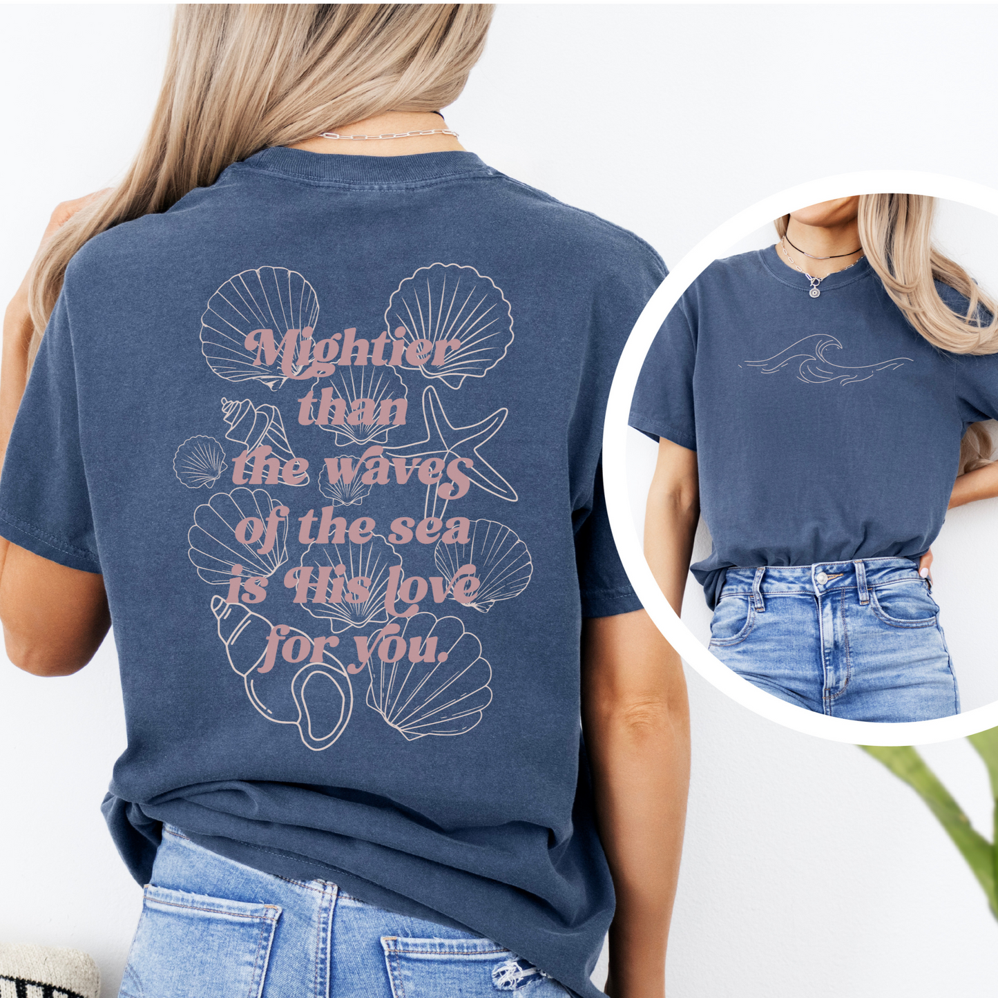 Mightier than the Waves of the Sea Faith Graphic Tee