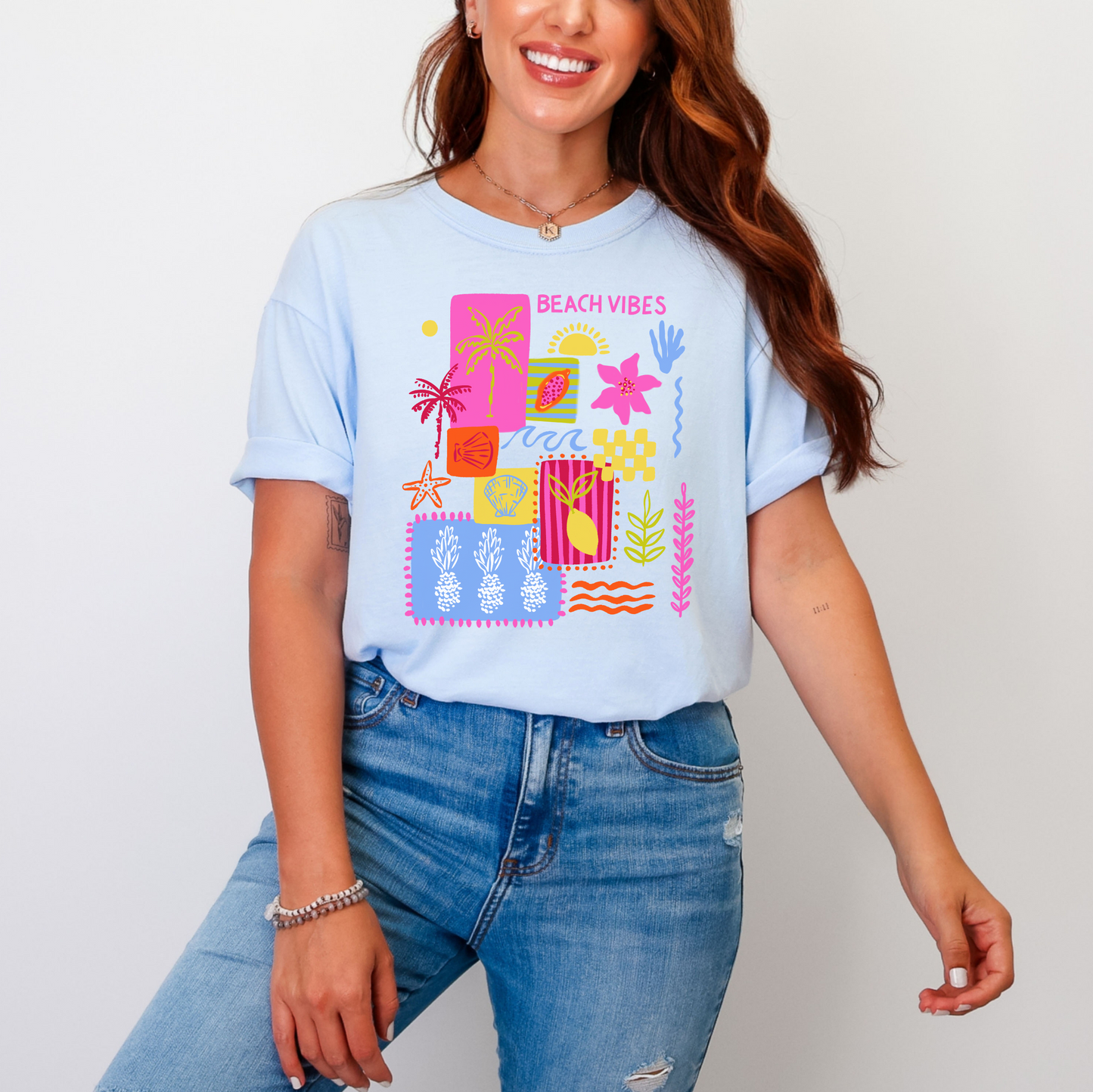 Beach Vibes Boho Graphic Tee