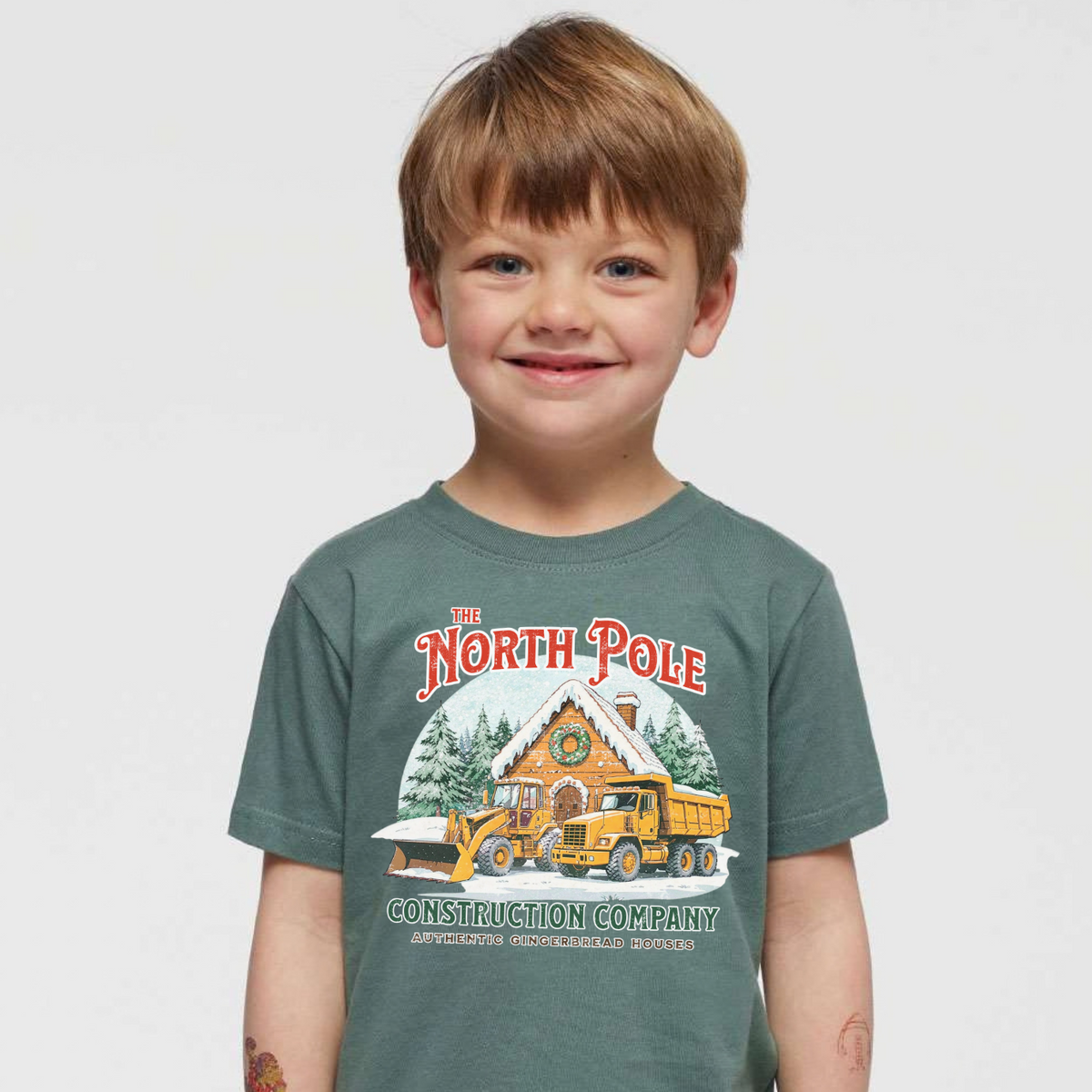 North Pole Construction Youth Graphic Tee