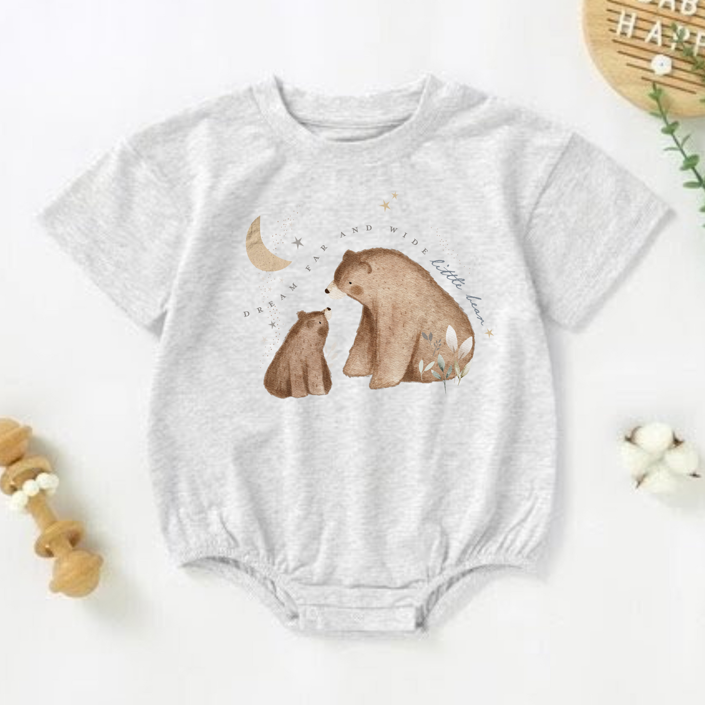 Dream Far Bear Bubble Romper