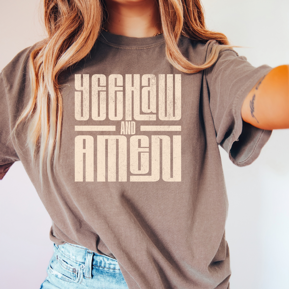 Yeehaw and Amen Graphic Tee
