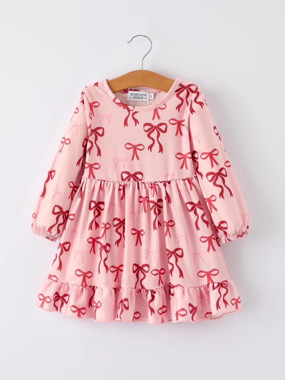Pink Bow Girls Dress