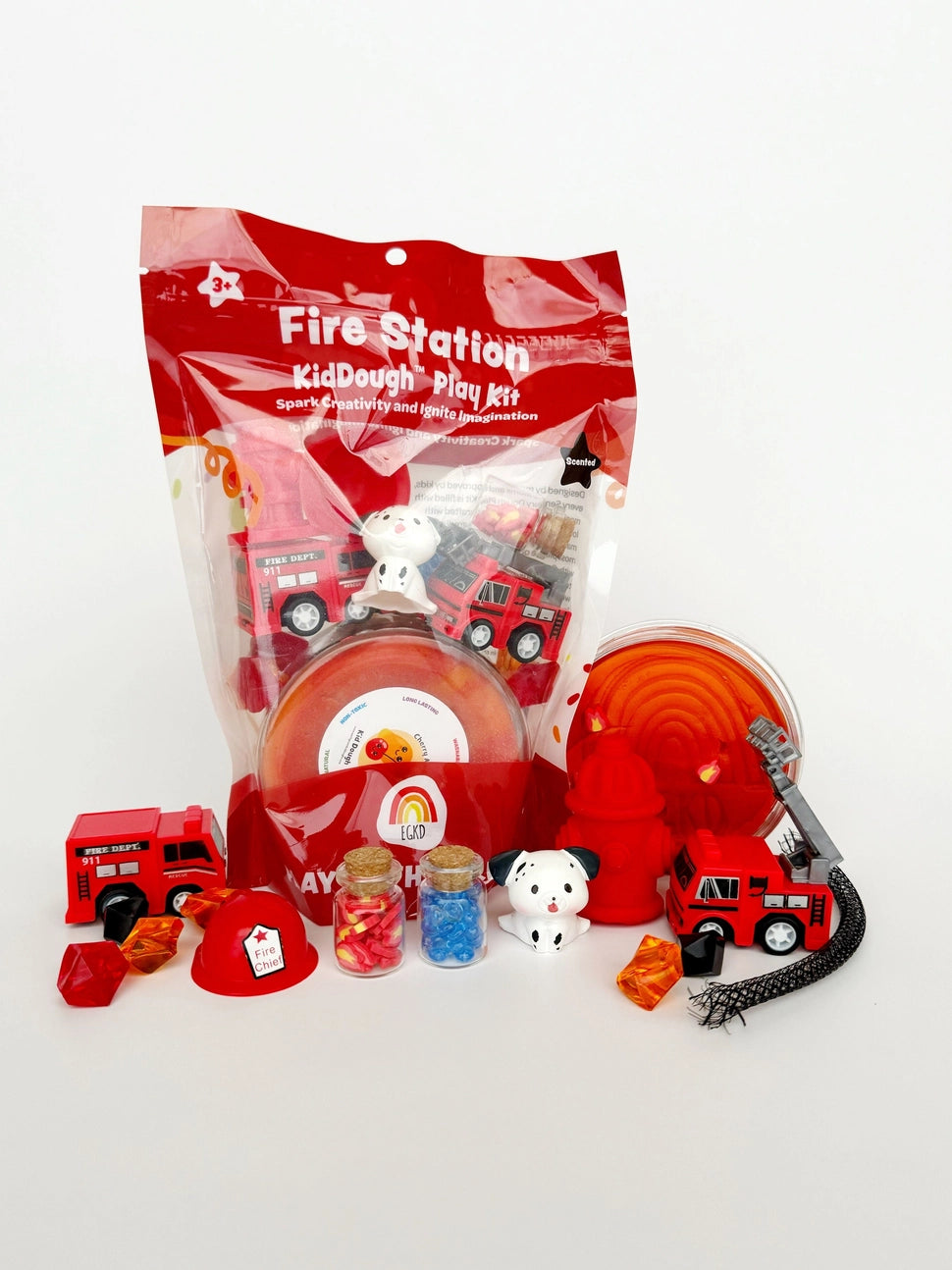 Fire Station Sensory Play Dough Play Kit