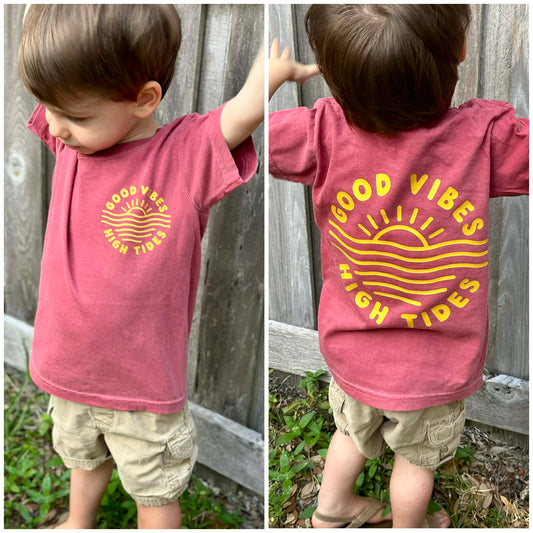 Good Vibes High Tides Youth Graphic Tee