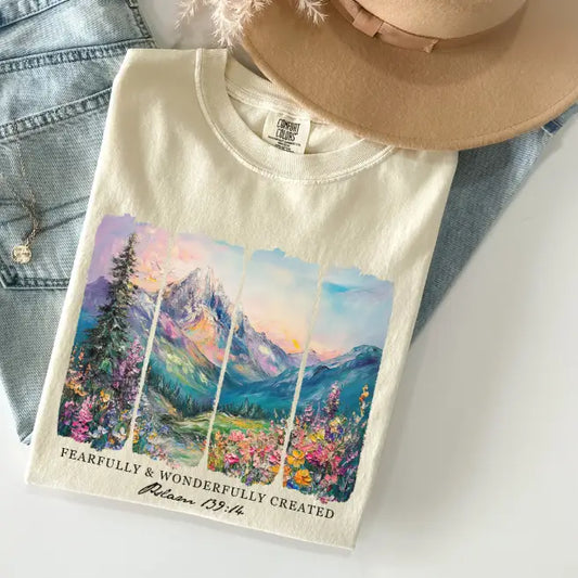 Fearfully & Wonderfully Created Faith Graphic Tee