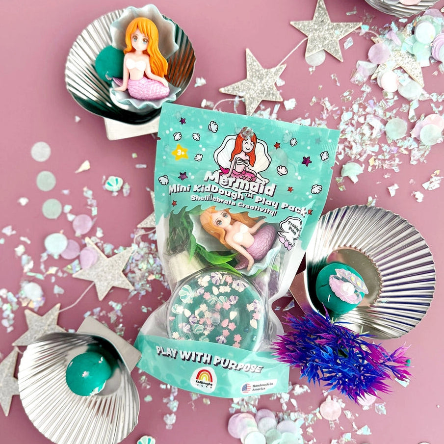 Mermaid Sensory Mini Play Dough Play Kit