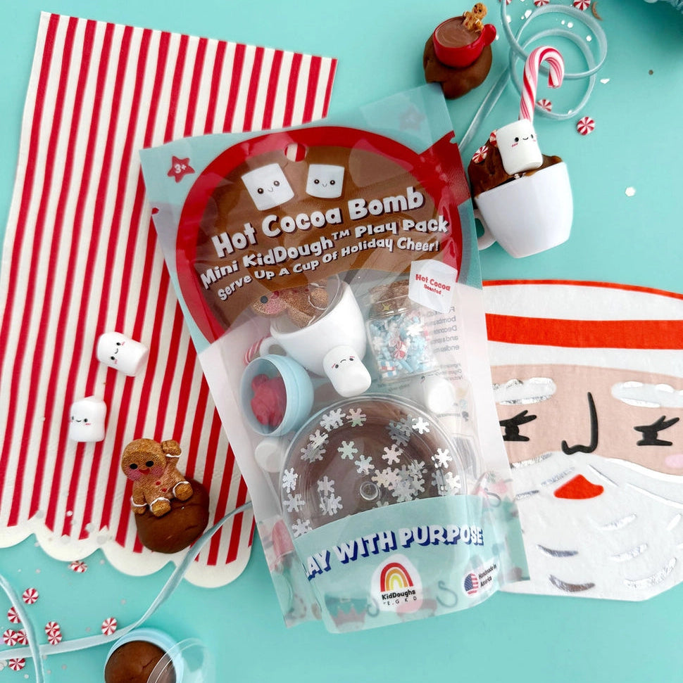 Hot Cocoa Sensory Mini Play Dough Play Kit