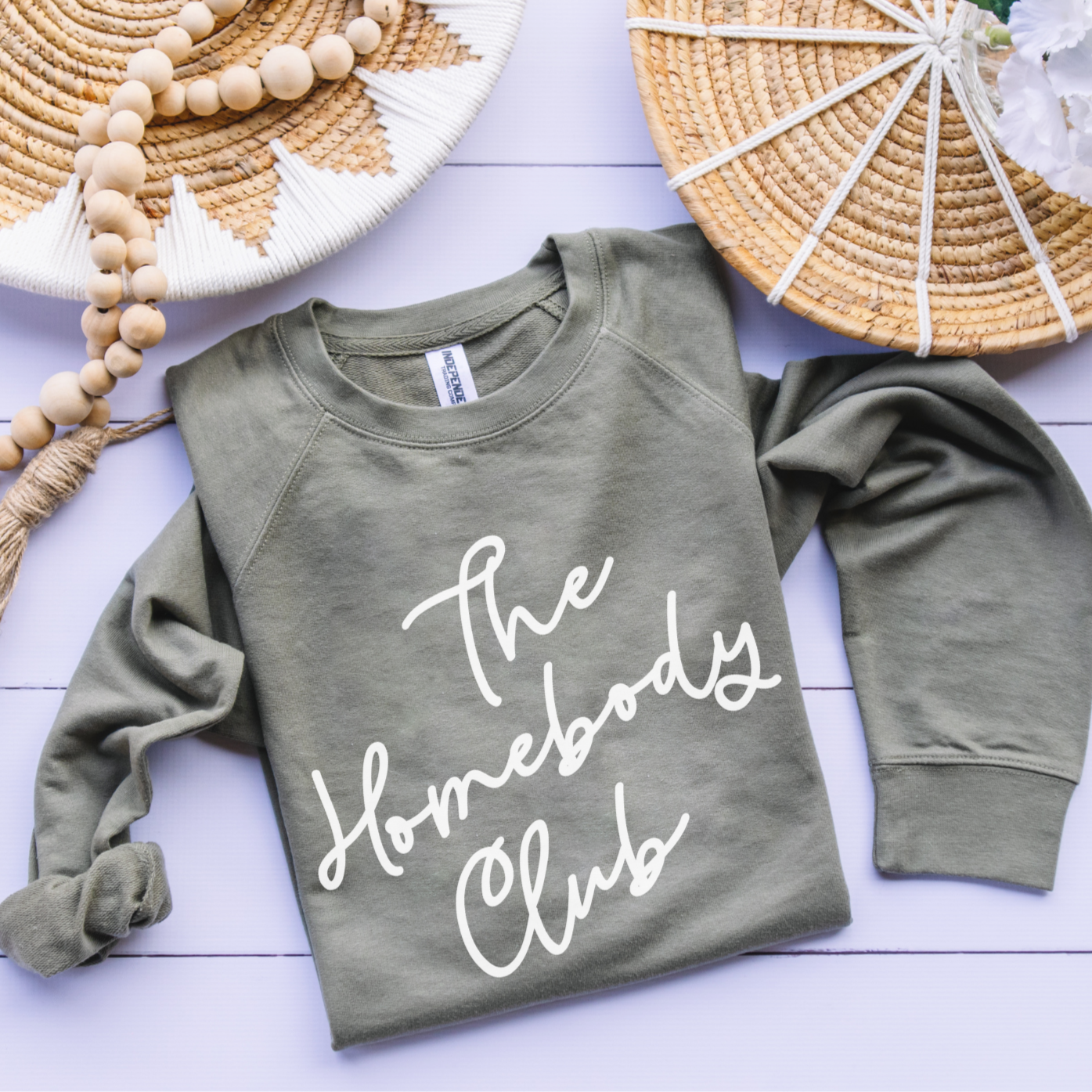 The Homebody Club French Terry Crewneck Sweatshirt