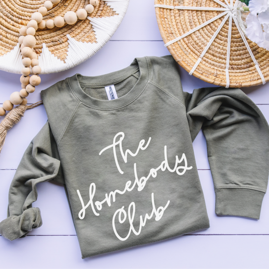 The Homebody Club French Terry Crewneck Sweatshirt