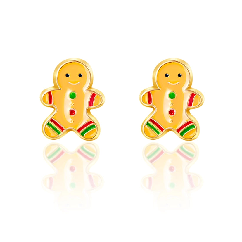 Gingerbread Stud Earrings