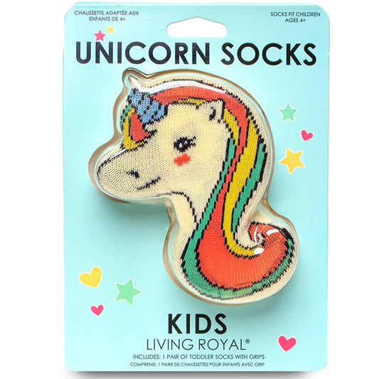 3D Packaged Kids Socks - Unicorns