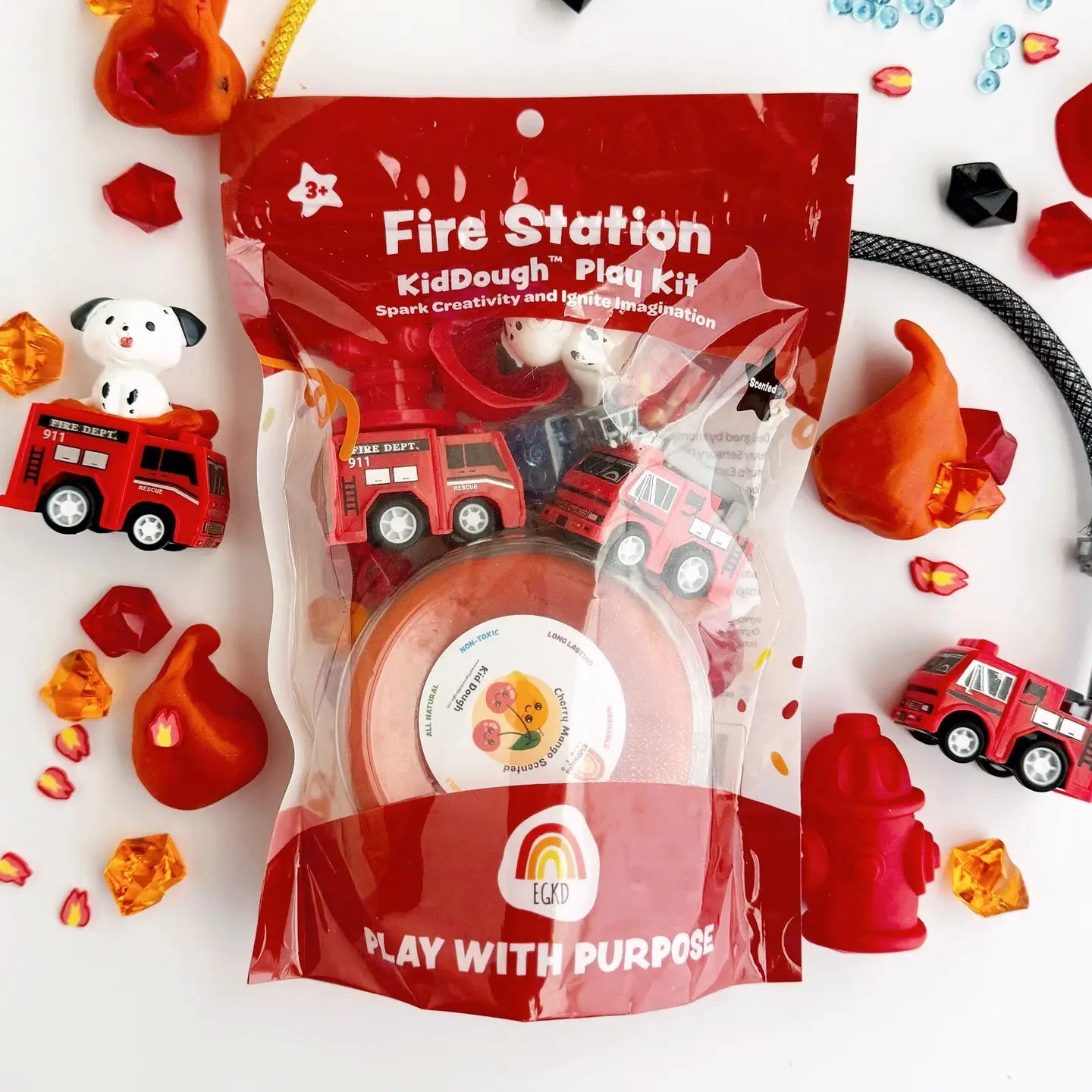 Fire Station Sensory Play Dough Play Kit