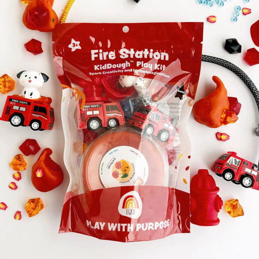 Fire Station Sensory Play Dough Play Kit