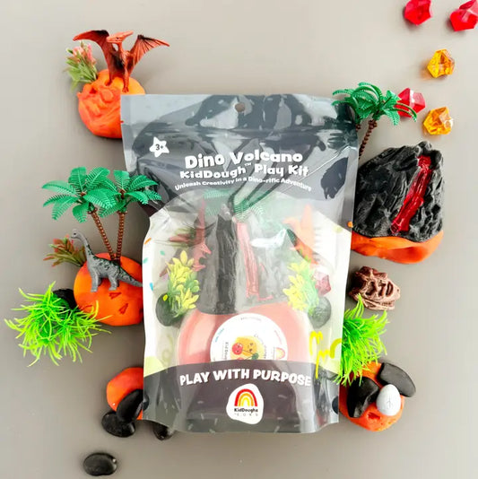Dino Volcano Sensory Play Dough Play Kit