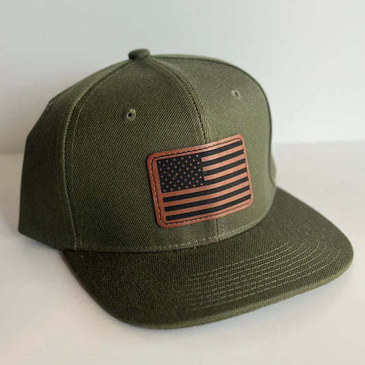 American Flag Youth Snapback Hat