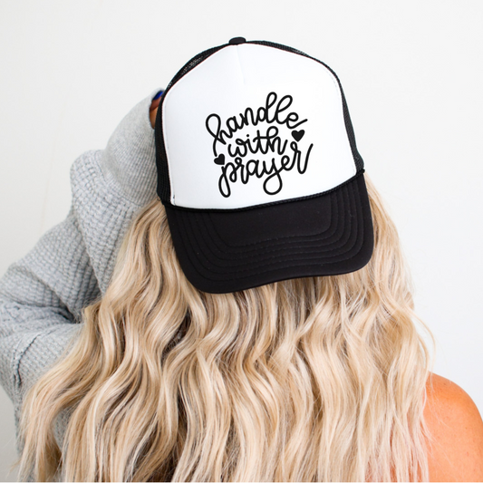 Handle with Prayer Faith Foam Trucker Hat