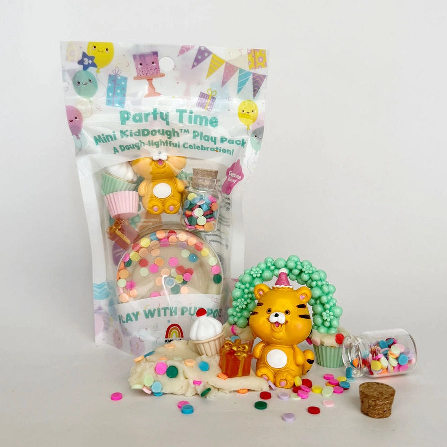 Party Time Sensory Mini Play Dough Play Kit