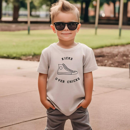 Kicks Over Chicks Youth Graphic Tee