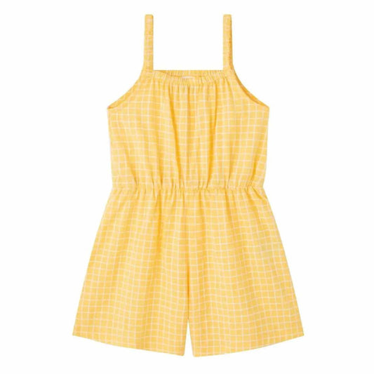 Yellow Plaid Romper