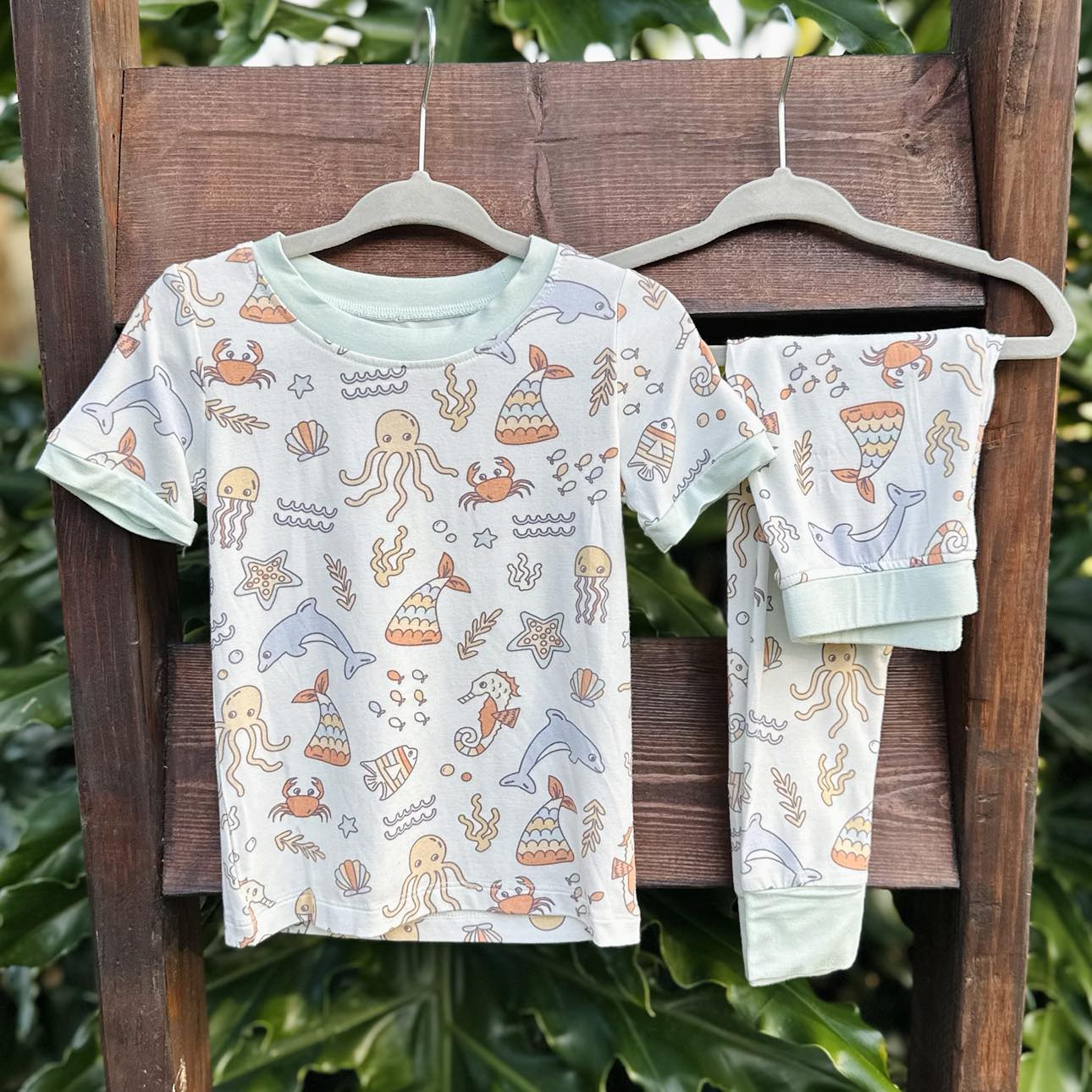 Ocean Friends Bamboo Two Piece Pajamas