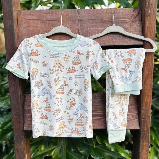 Ocean Friends Bamboo Two Piece Pajamas