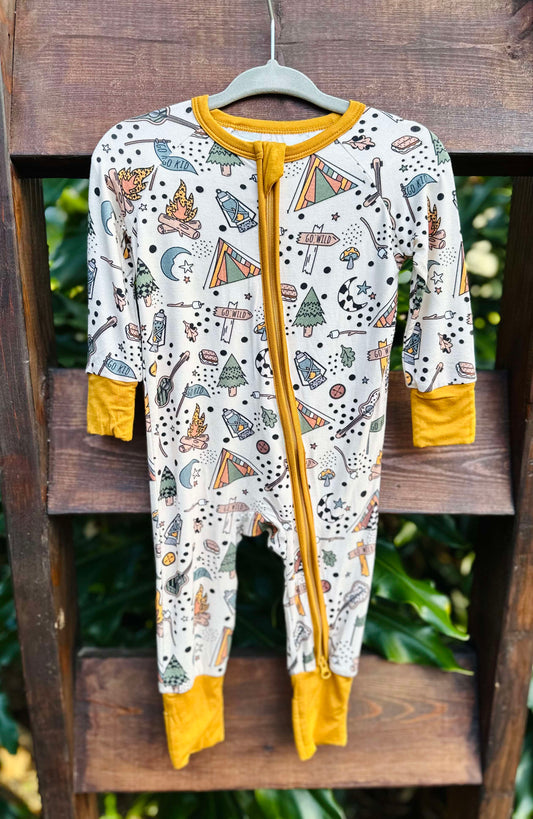 Gone Camping Bamboo Zippy Pajamas