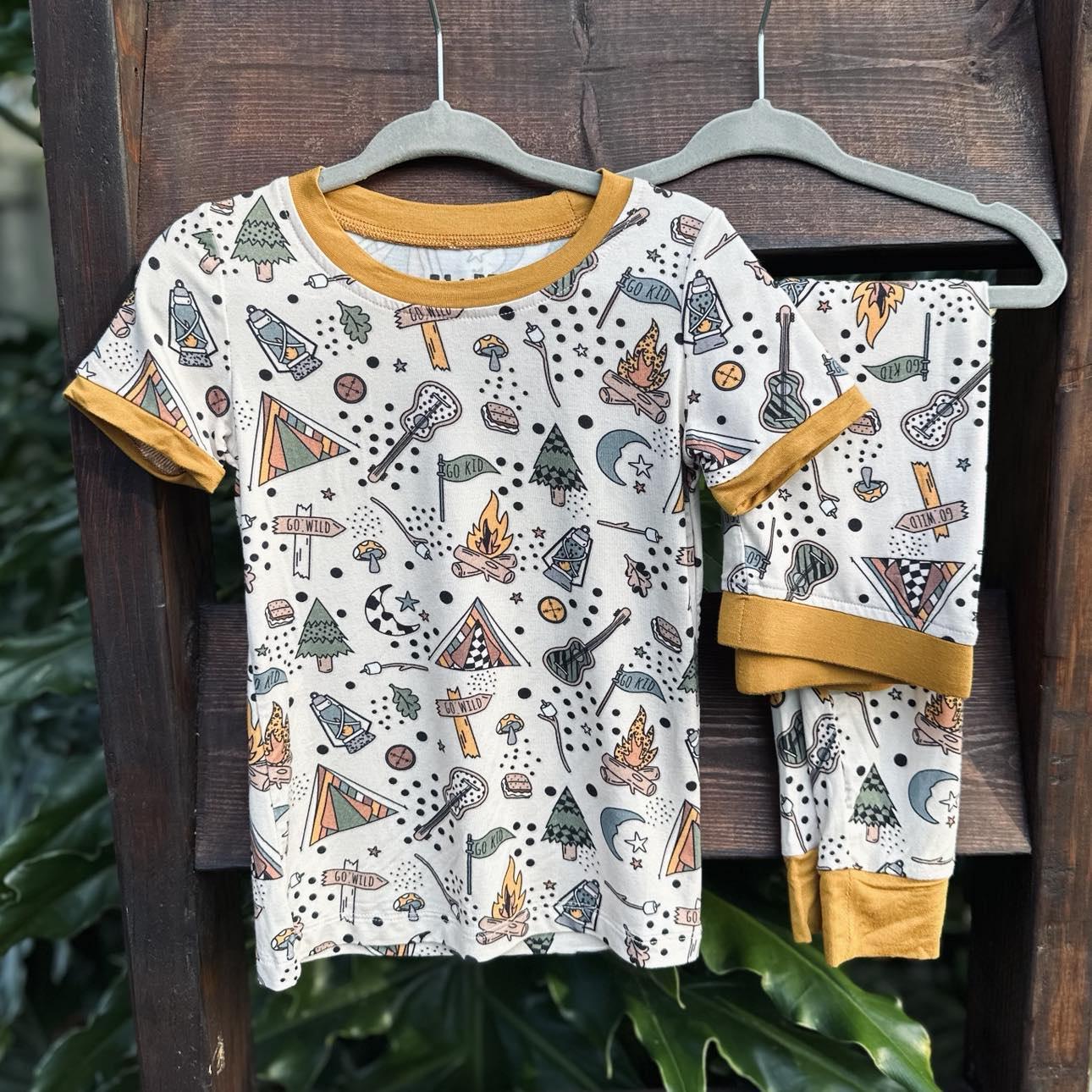 Gone Camping Bamboo Two Piece Pajamas