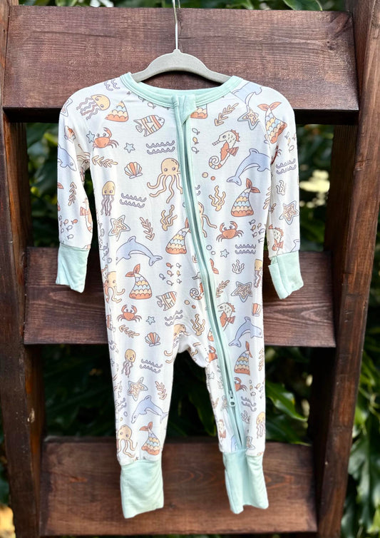 Ocean Friends Bamboo Zippy Pajamas