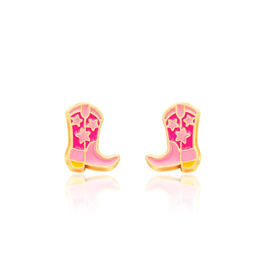 Cowgirl Boots Stud Earrings