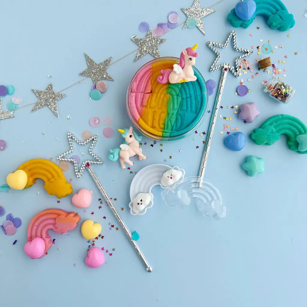 Unicorn Sherbert Sensory Play Dough Play Kit