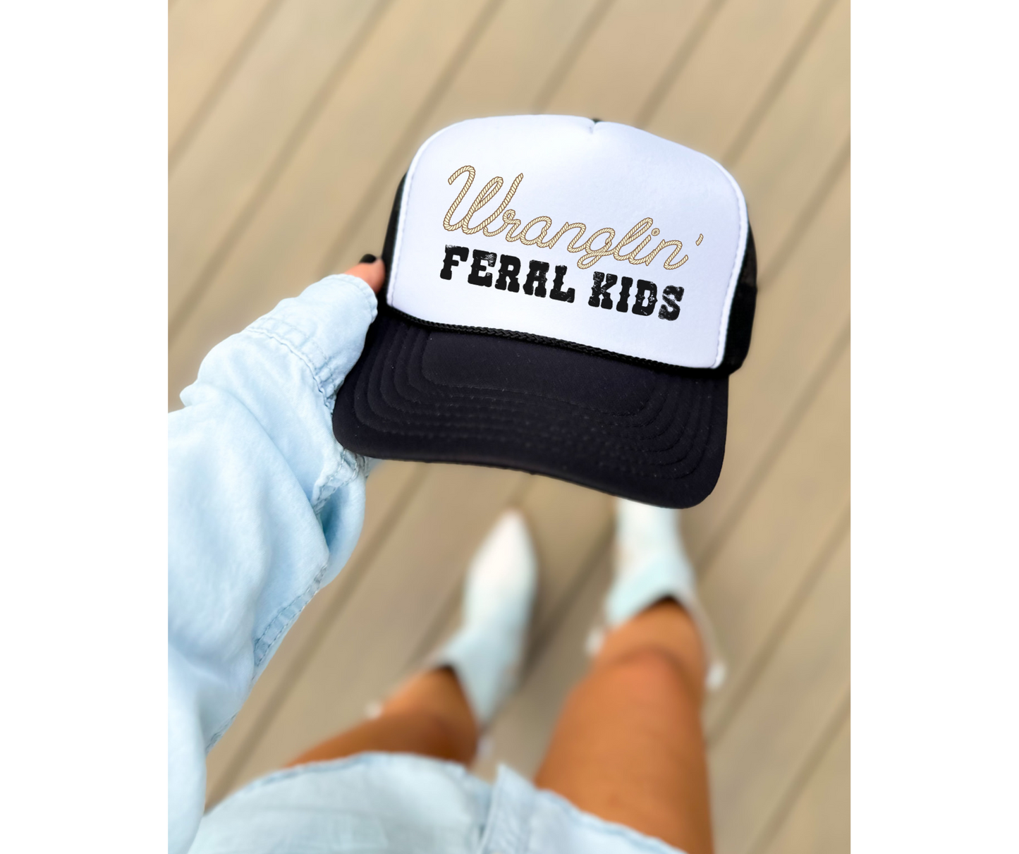 Wranglin' Kids Foam Trucker Hat