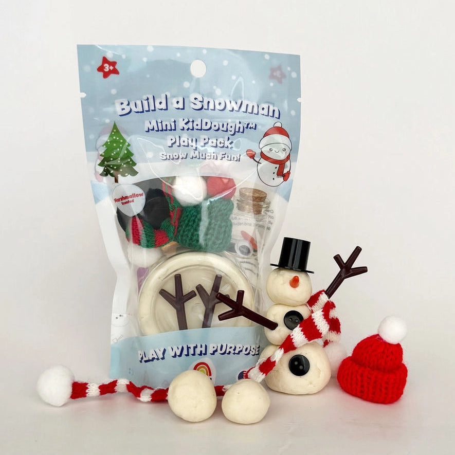 Build a Snowman Sensory Mini Play Dough Play Kit