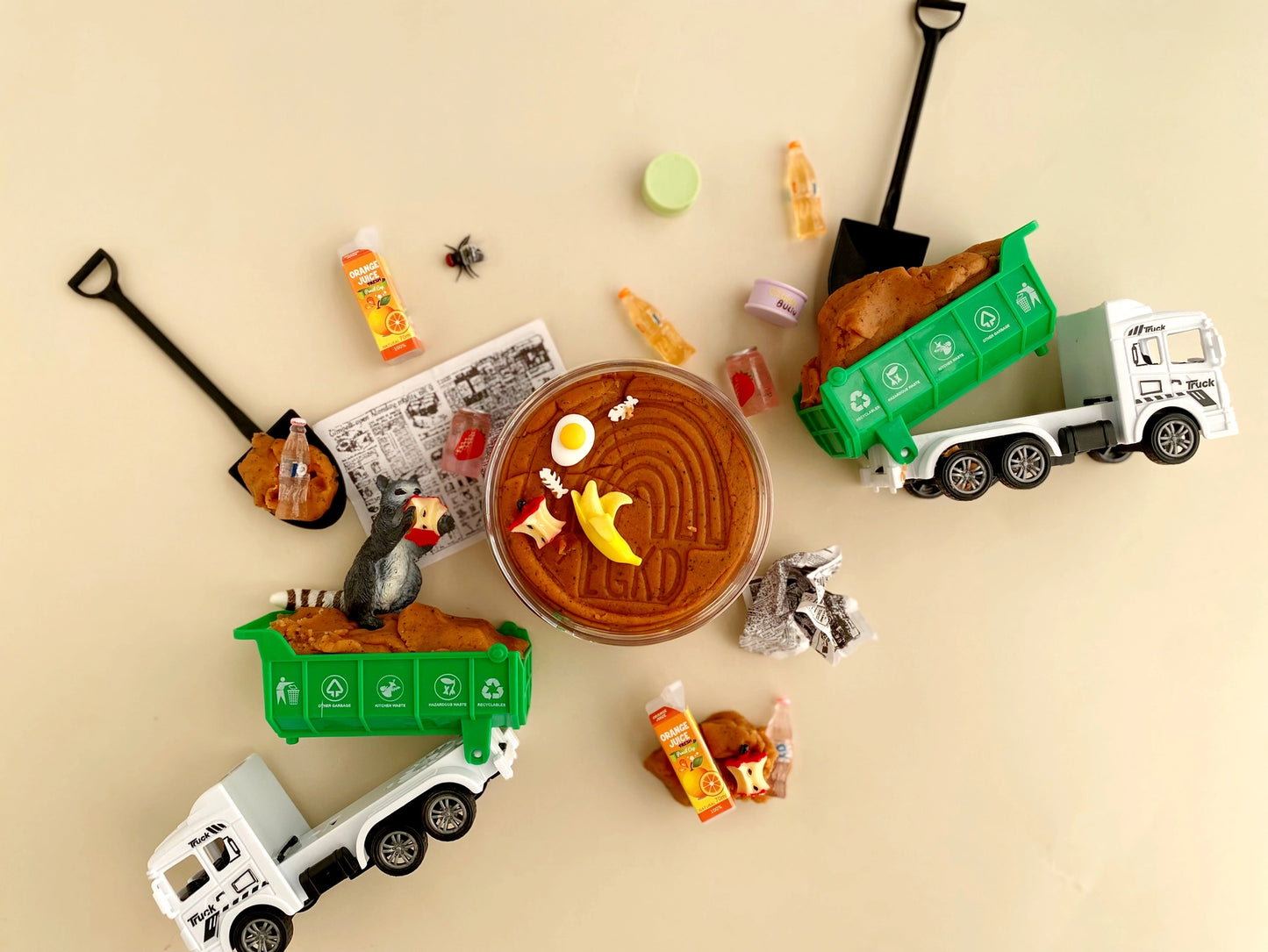 Garbage Truck Sensory Play Dough Play Kit