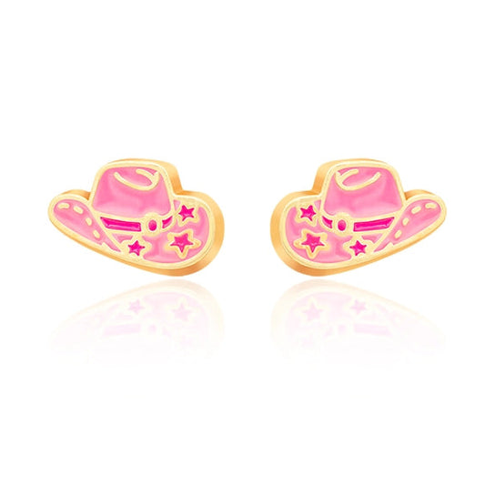 Cowgirl Hat Stud Earrings