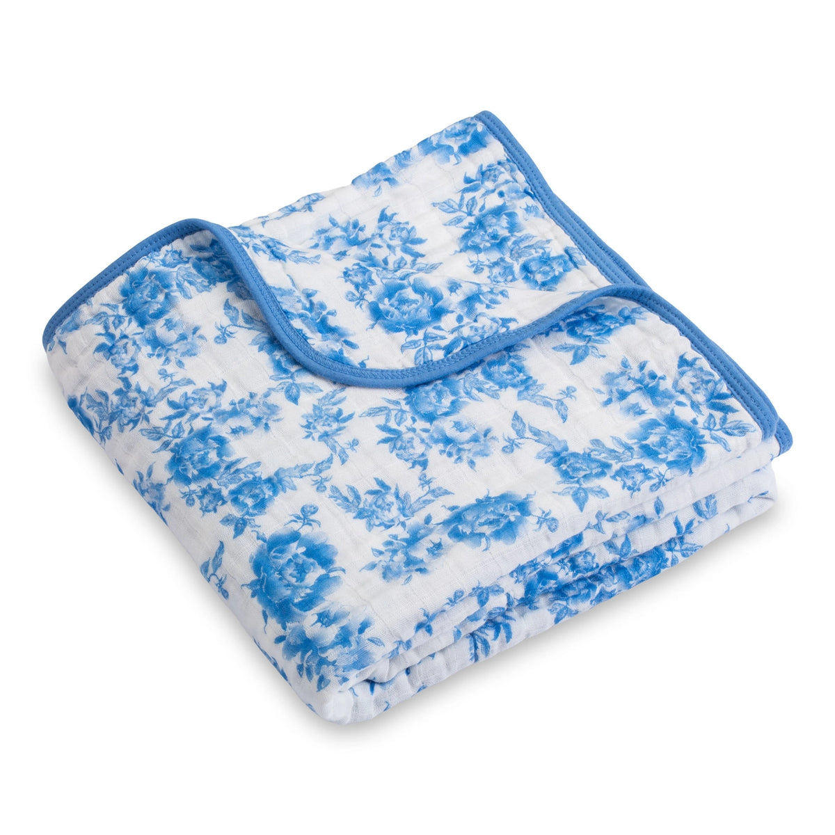 Blue Peony Muslin Quilt