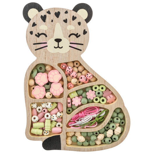 Wooden Bead Kit - Leopard
