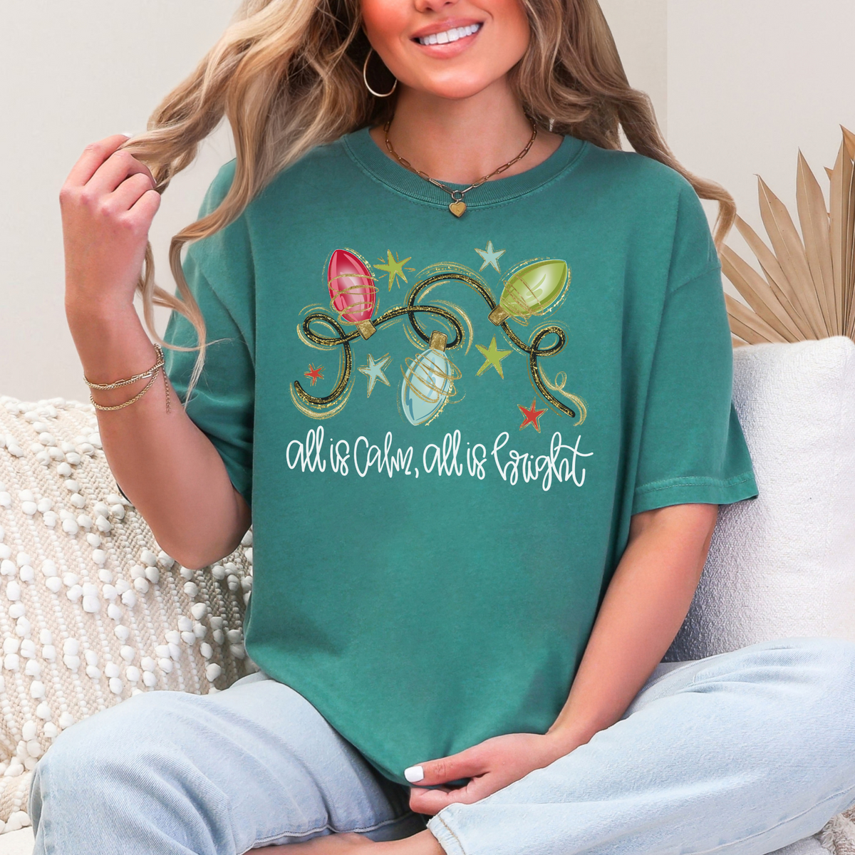 All is Calm Lights Graphic Tee