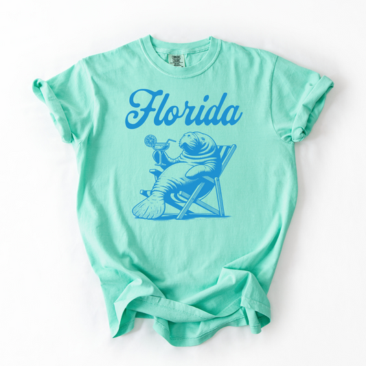 Florida Manatee Graphic Tee