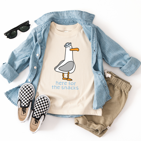 Here for the Snacks Youth Graphic Tee