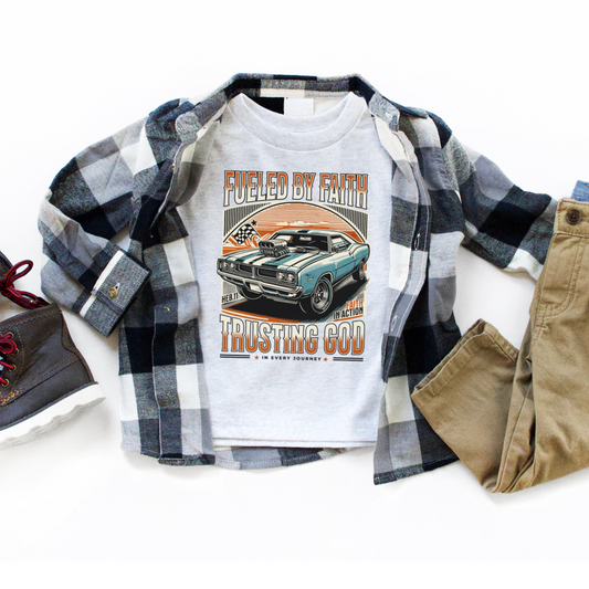 Fueled by Faith Trusting God Youth Faith Graphic Tee