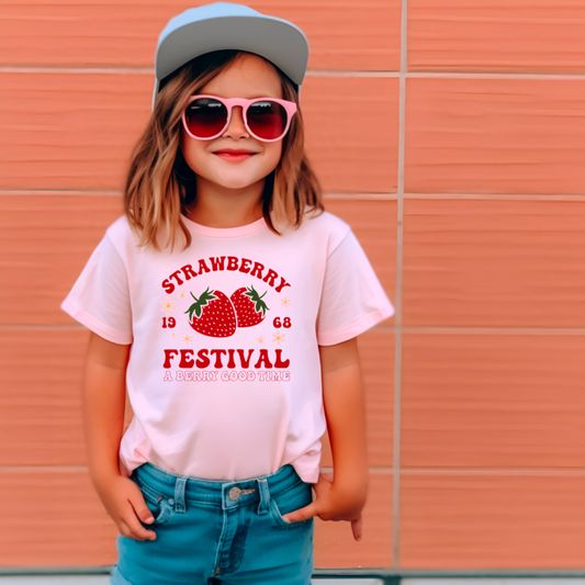 Strawberry Festival Youth Graphic Tee