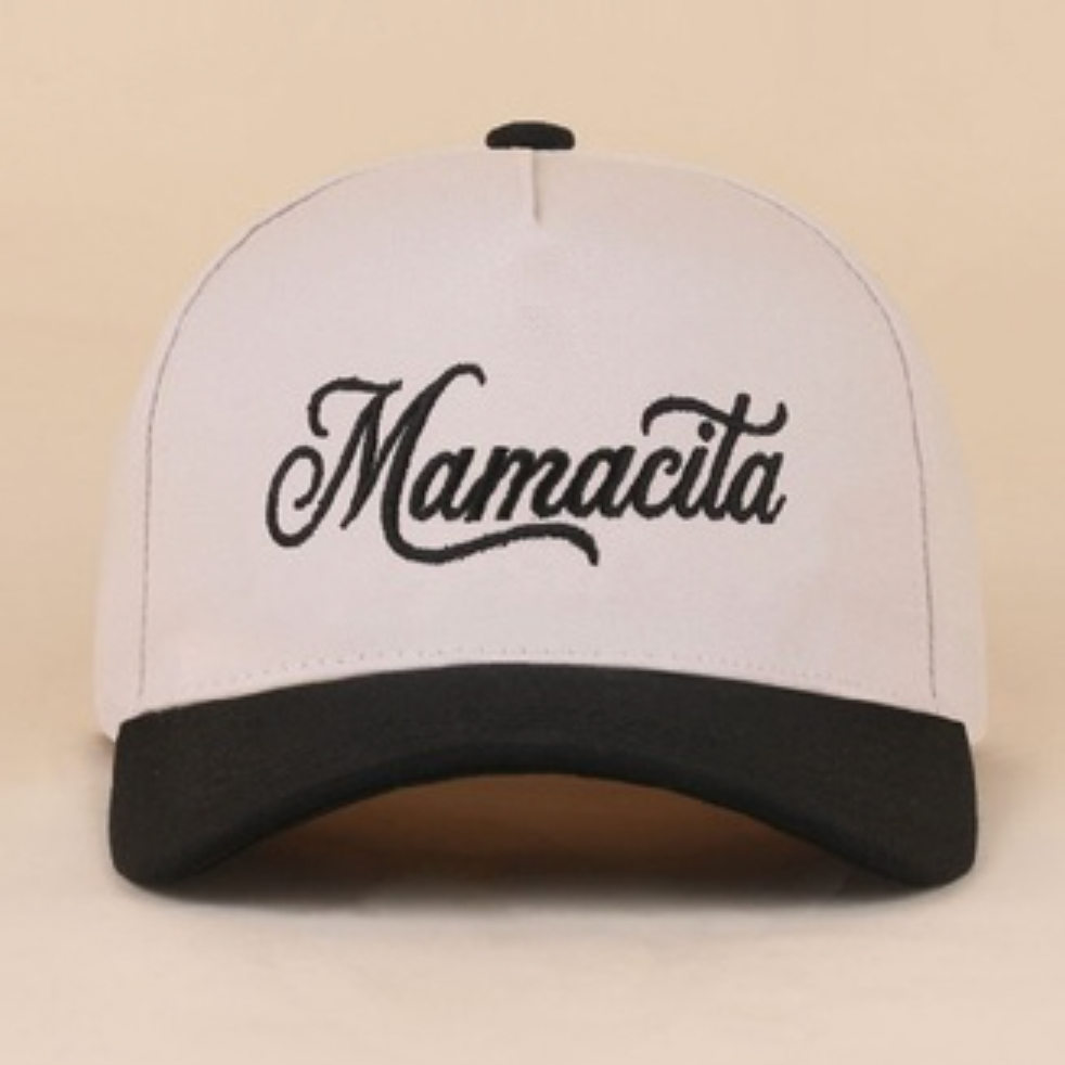Mamacita Embroidered Canvas Hat