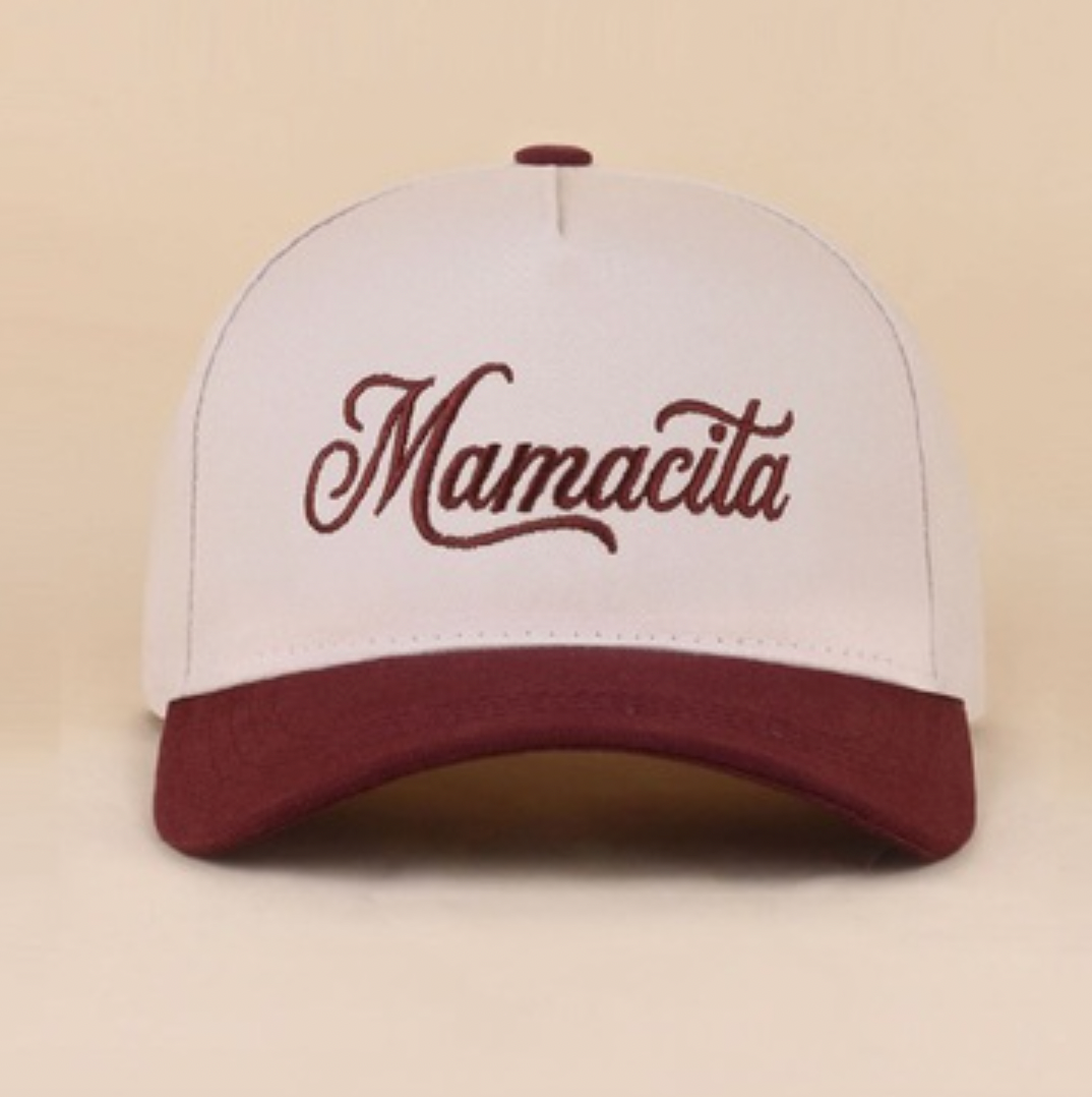 Mamacita Embroidered Canvas Hat