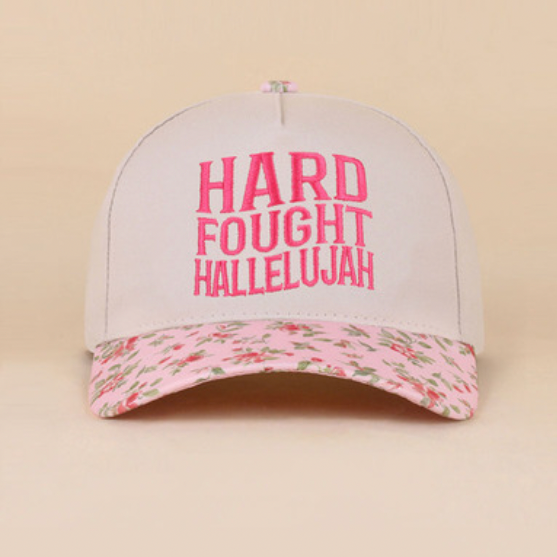 Hallelujah Embroidered Canvas Hat